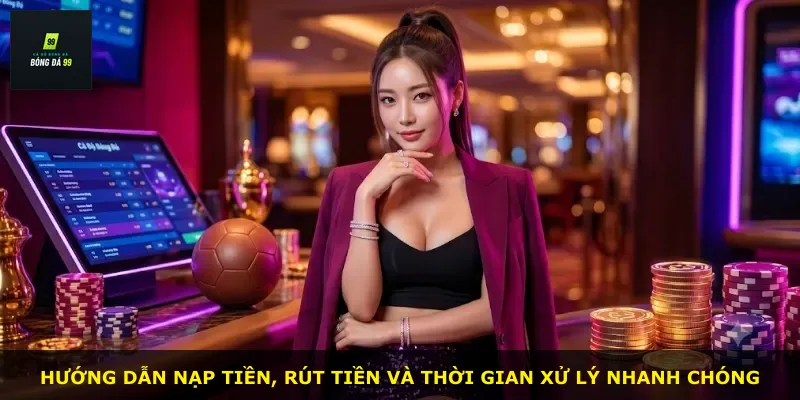 Hướng dẫn nạp tiền, rút tiền và thời gian xử lý nhanh chóng