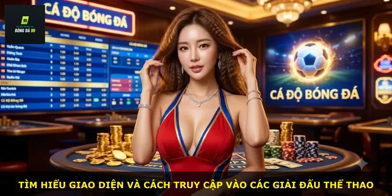 Tìm hiểu giao diện và cách truy cập vào các giải đấu thể thao