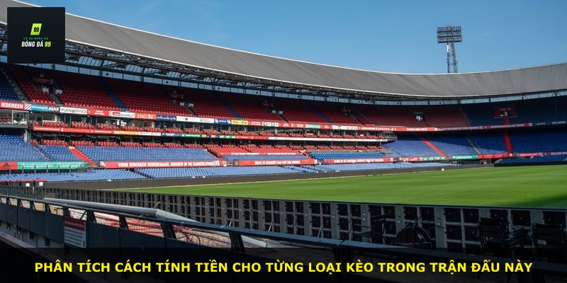 Phân tích cách tính tiền cho từng loại kèo trong trận đấu này
